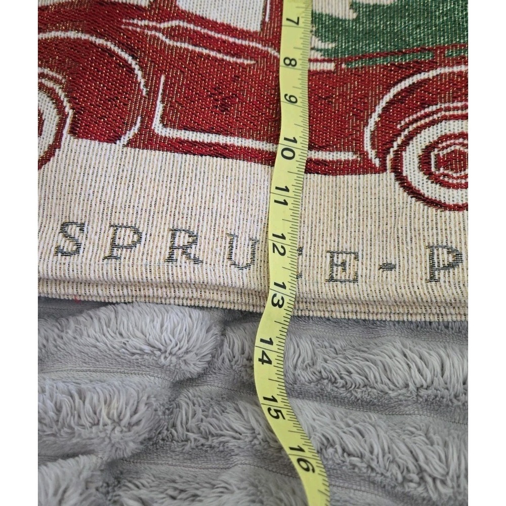 Set of 4 Tapestry Kitchen Placemats, WINTER, CHRISTMAS TREE IN TRUCK, FARM FRESH - Picture 4 of 4